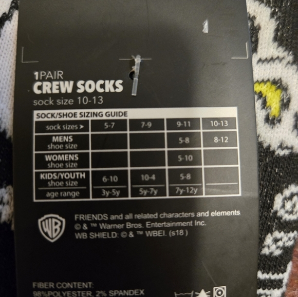 Friends Lot Socks And Pencil Pouch New - Picture 3 of 5